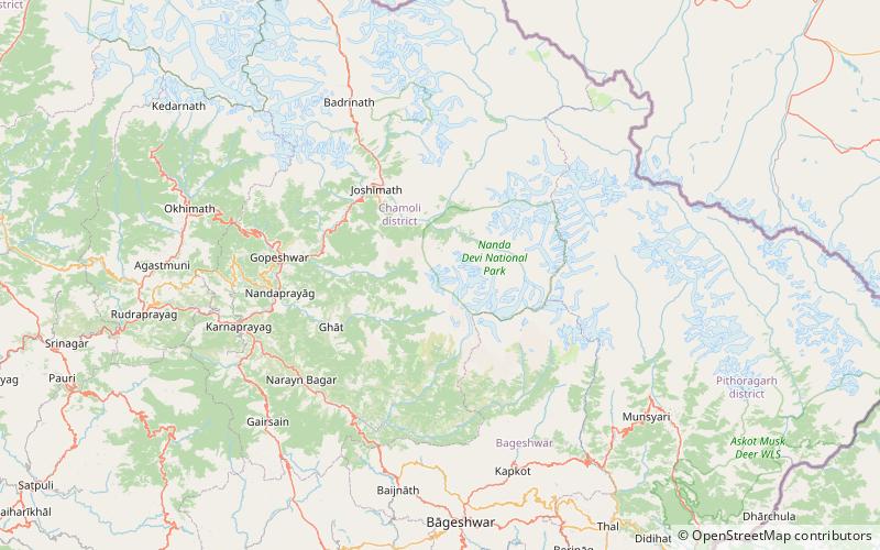 ronti parc national de nanda devi location map