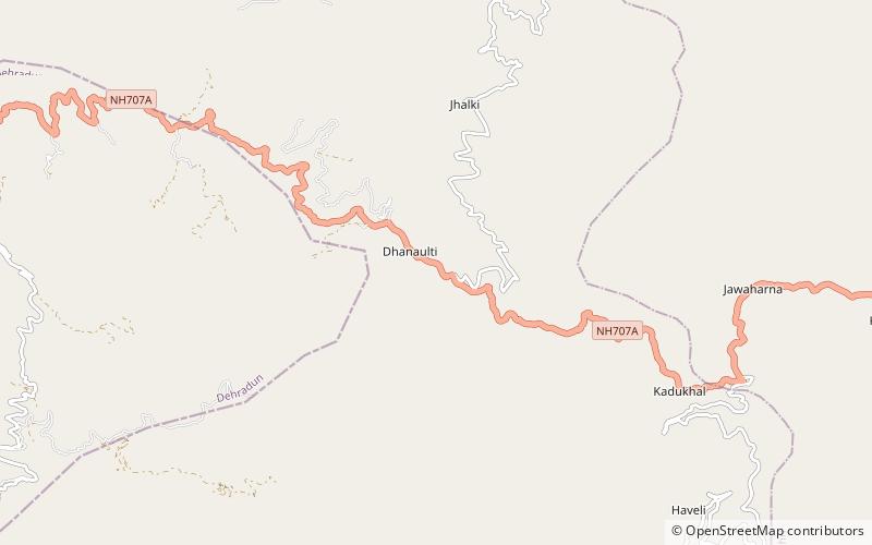 eco park dhanaulti location map