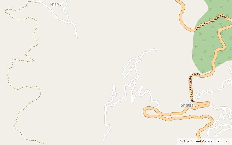 bhatta falls mussoorie location map