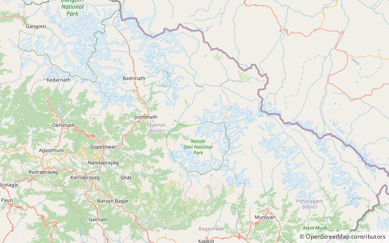 Dunagiri location map