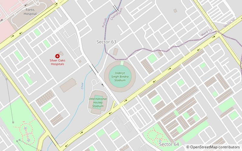 Inderjit Singh Bindra Stadium location map