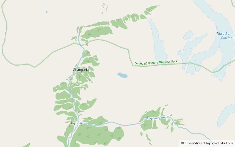 luxman mandir ghangaria location map