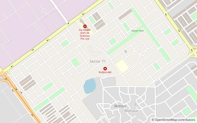 sector 71 chandigarh location map