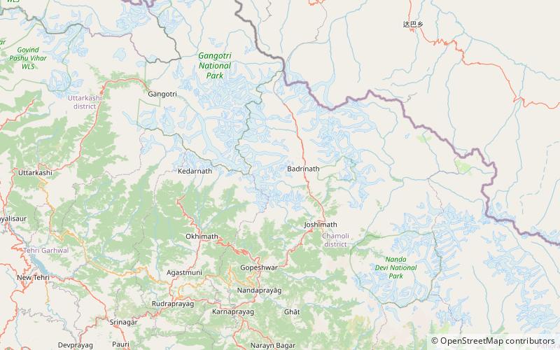 Nilkantha Mountain location map