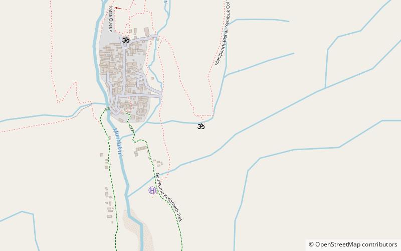 bhairon baba mandir kedarnath location map