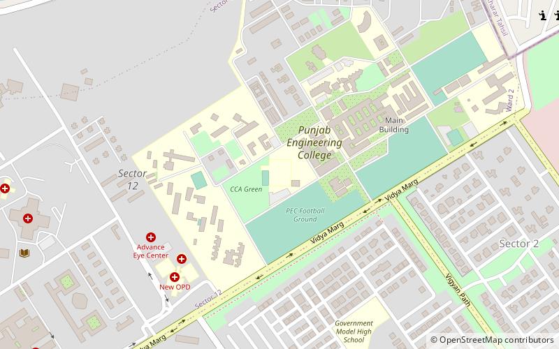 Chandigarh College of Architecture location map