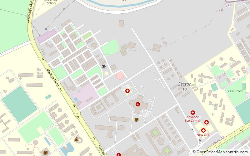 Postgraduate Institute of Medical Education and Research location map
