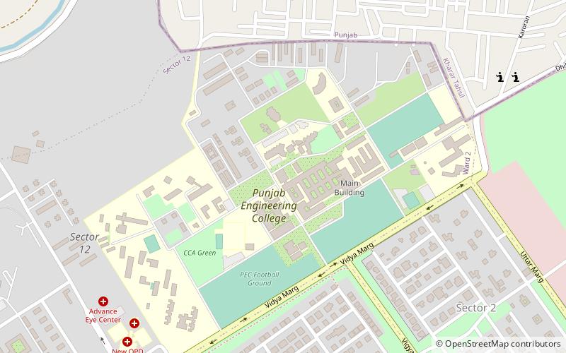 Punjab Engineering College location map