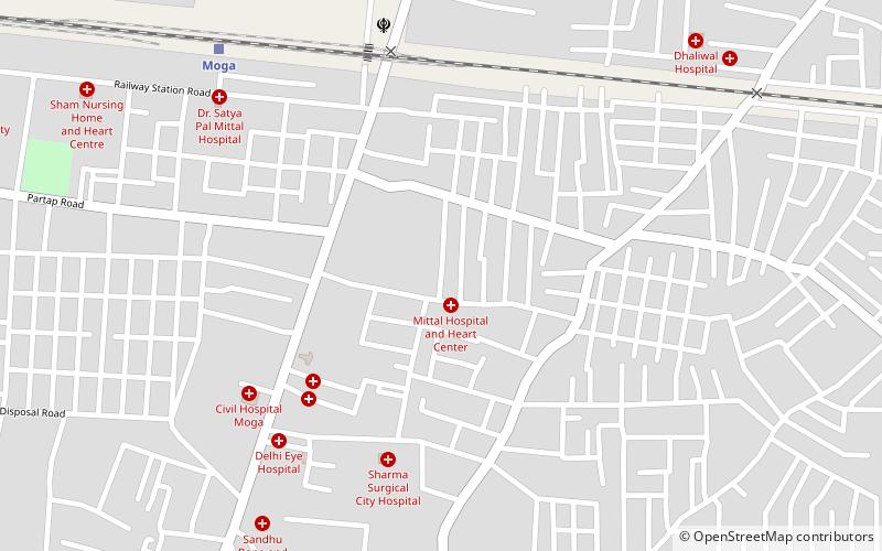 Moga location map