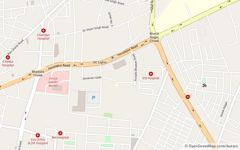 Pajabi bhavana - Punjabi Bhawan location map