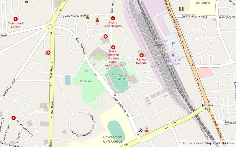 Guru Nanak Stadium location map