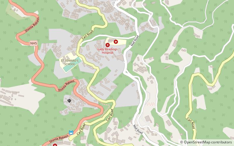 oakover shimla location map