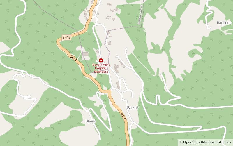mashobra shimla location map