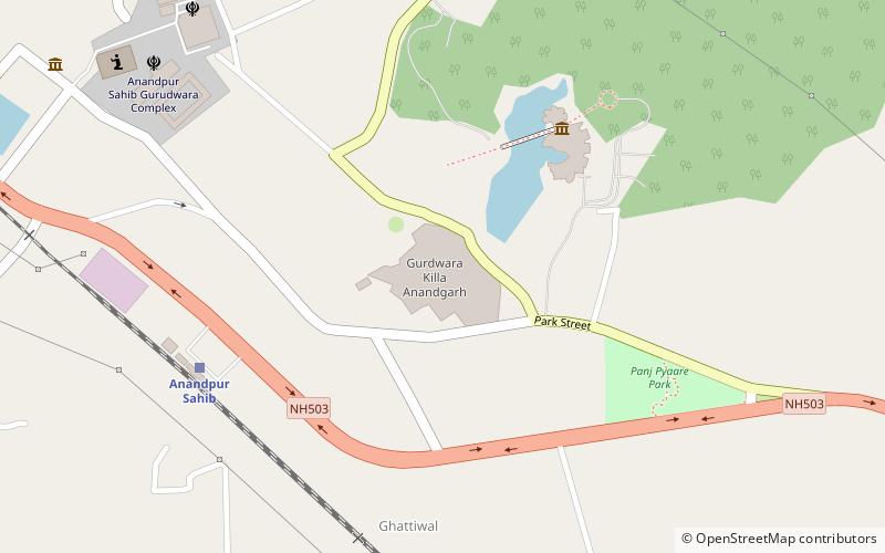 gurdwara killa anandgarh anandpur sahib location map