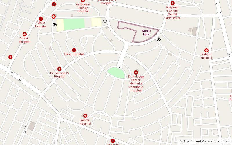 model town park jalandhar location map