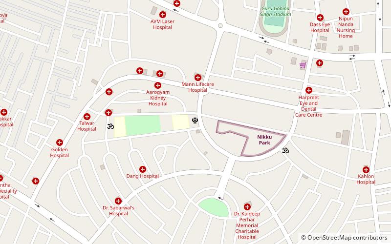 model town gurudwara jalandhar location map