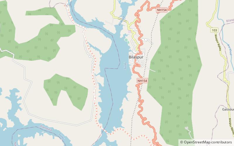 swarghat bilaspur location map