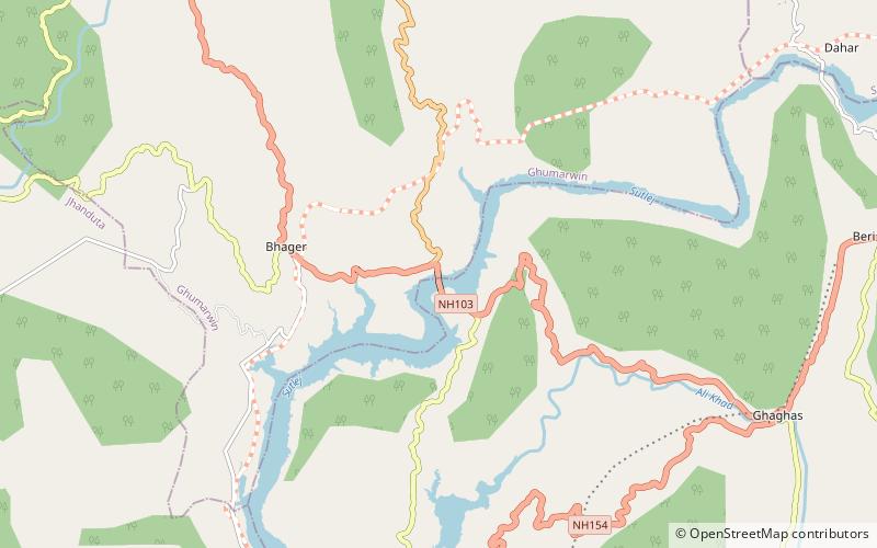 kandrour bridge bilaspur location map