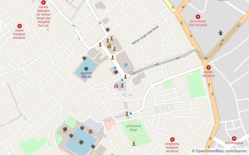 baba deep singh on a horse amritsar location map