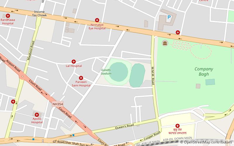 gandhi sports complex ground amritsar location map