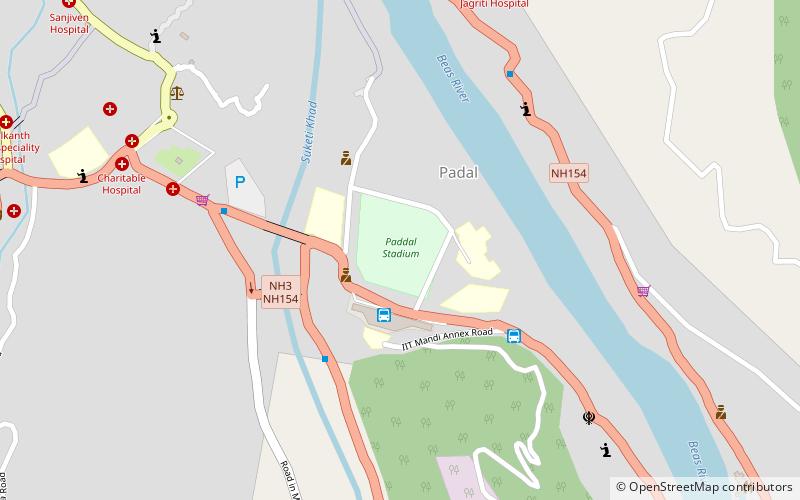 shaheed krishan chand memorial stadium mandi location map
