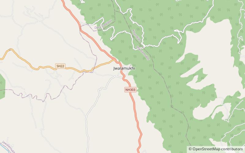 Jwala Ji location map