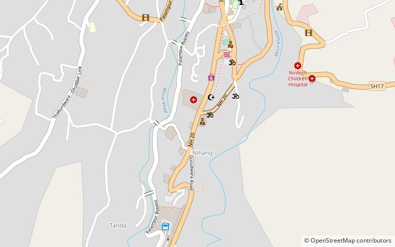 shiva temple palampur location map