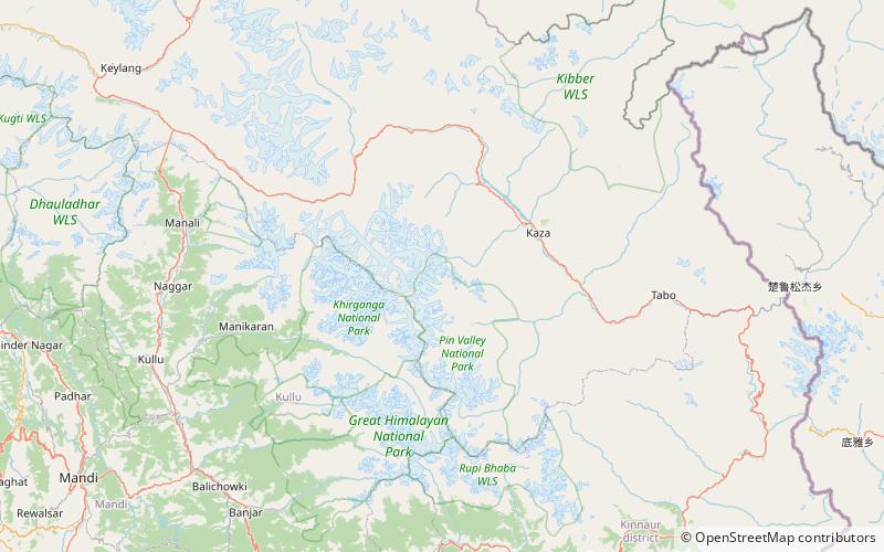 kangla tarbo 1 parc national de pin valley location map