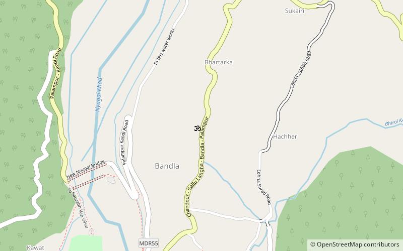 bundla mata mandir palampur location map