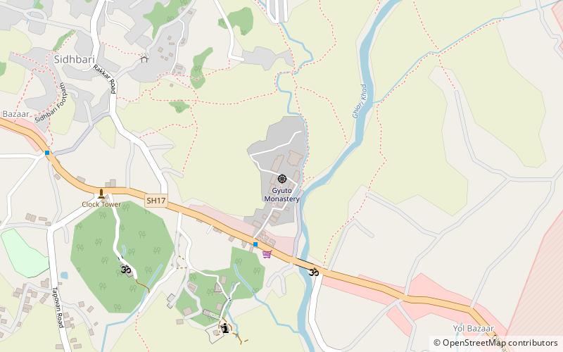 gyuto monastery location map