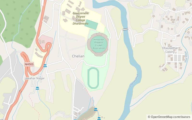 Himachal Pradesh Cricket Association Stadium location map