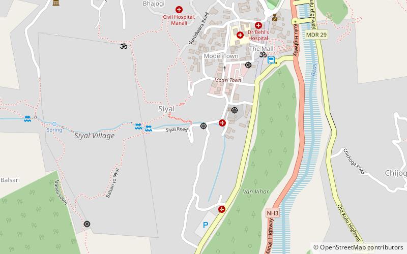 gadhen thekcho manali location map