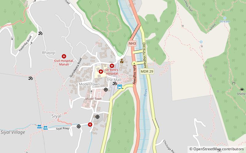 manu market manali location map