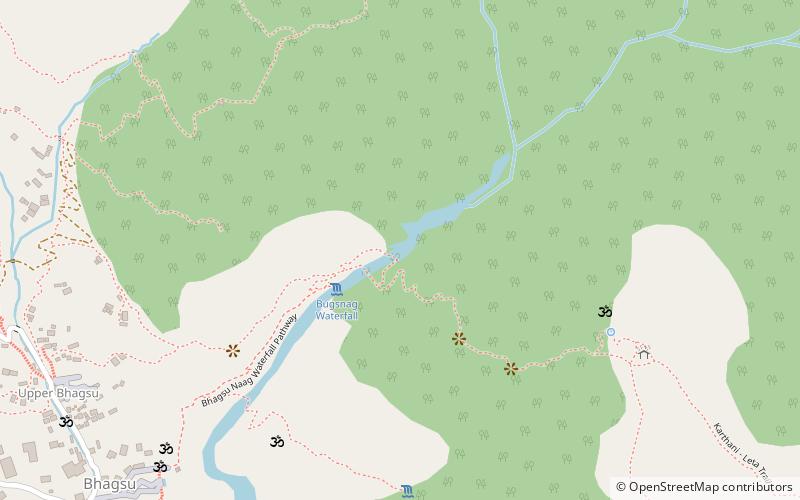 bhagsunag falls dharamsala location map