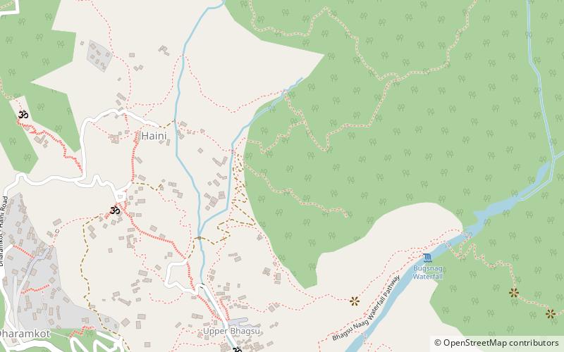 Triund location map