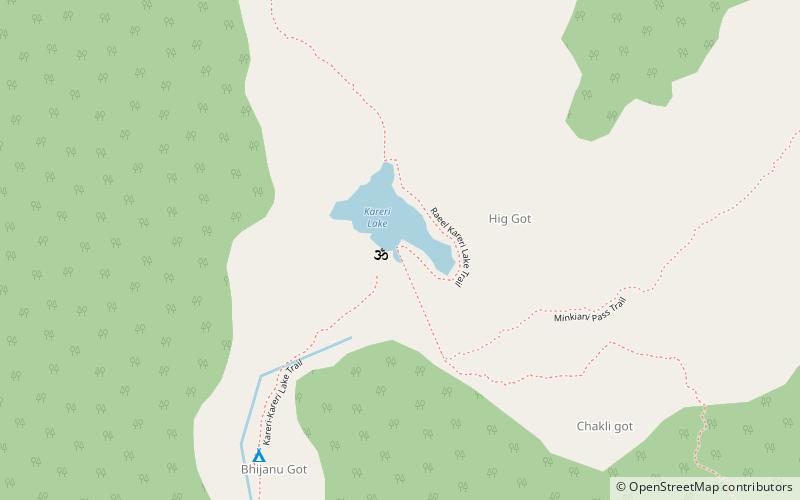 Kareri Lake location map