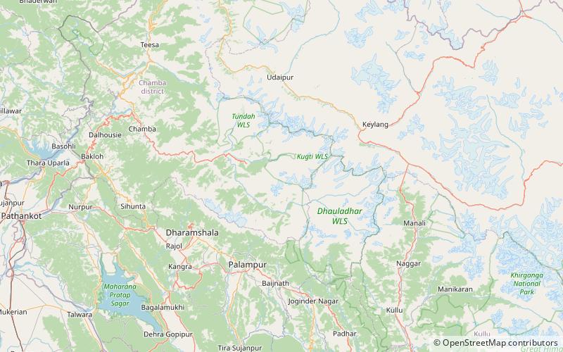 Manimahesh Kailash Peak location map