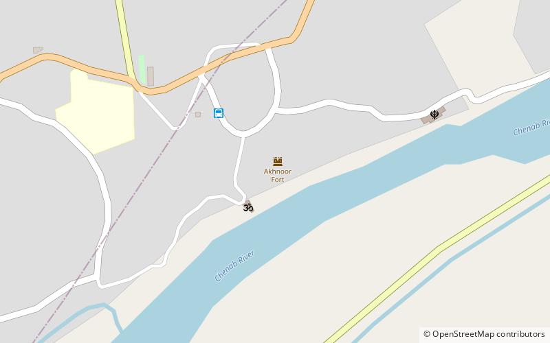 Akhnoor Fort location map