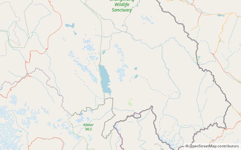 lungser kangri changthang wildlife sanctuary location map