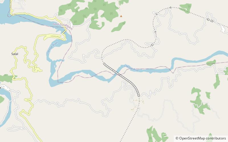 Chenab Rail Bridge location map