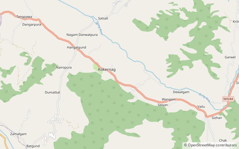 Kokernag location map