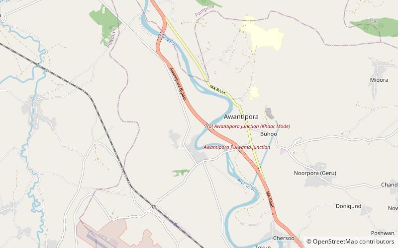 Avantiswami Temple location map
