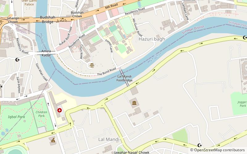 Lal Mandi Footbridge location map