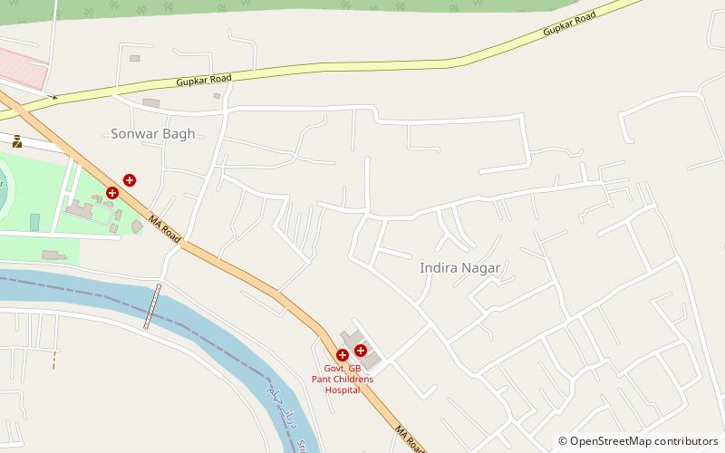 sonwar bagh srinagar location map
