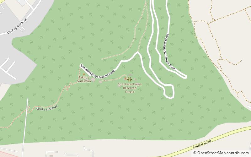 Shankaracharya Hill location map