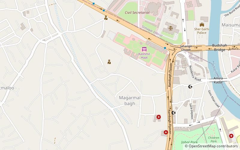 maisuma srinagar location map