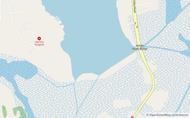 Nigeen Lake location map