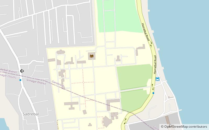 university of kashmir srinagar location map