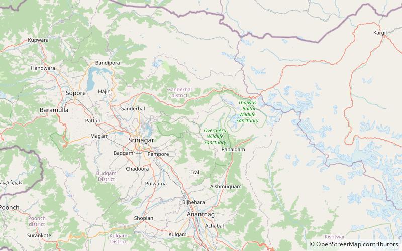 Tarsar Lake location map