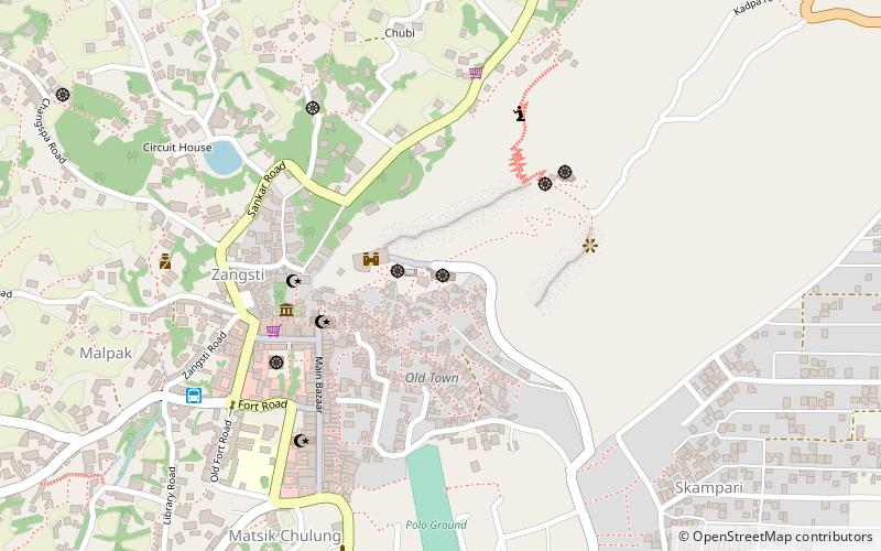 chandazik gompa leh location map
